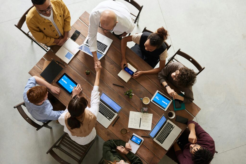 handshakes & mutual agreement on strength based approach helping leading teams in Australia