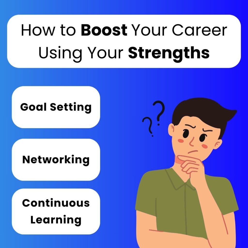 A professional giving a presentation, highlighting their expertise and skills to advance their career | Strengthsify your career