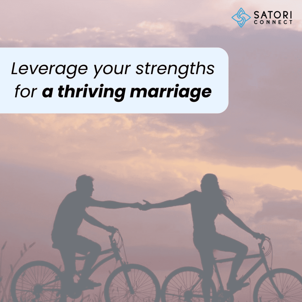 a picture showing couples moving hand in hand leveraging stregnths for a striving marriage